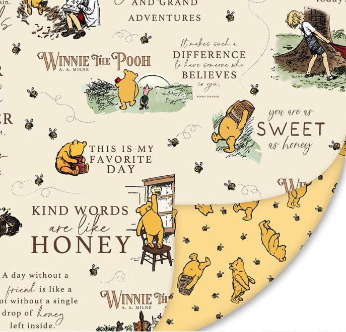 Riley Blake Double Lush Velvet Winnie the Pooh fabric