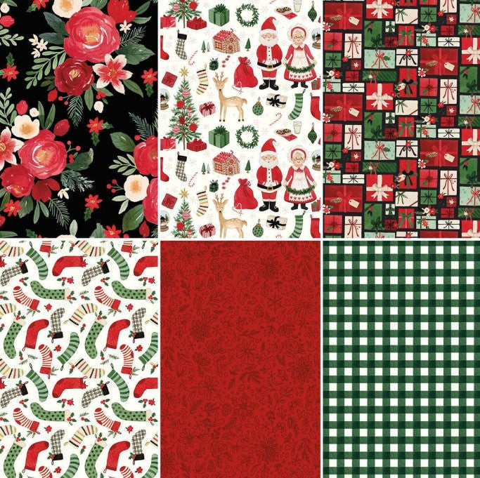 Riley Blake Charming Christmas Flat Fold precut bundle holiday quilting