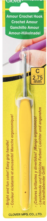 Clover aluminum crochet hook 2.75mm size C