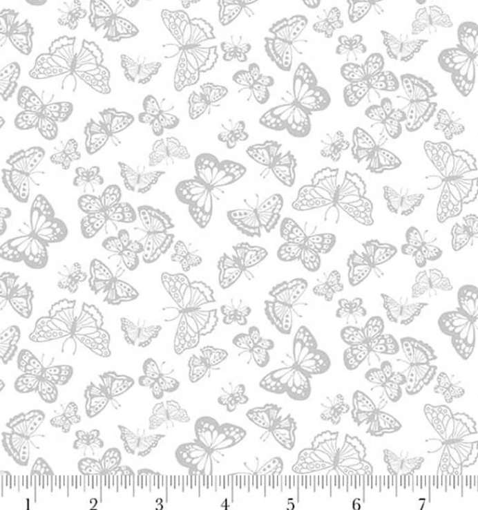 Studio E - Best of Cream & Sugar - 8929-01W Butterflies