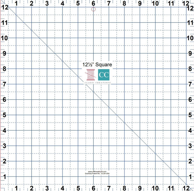 12.5 inch Square Acrylic Grip Template quilting notion