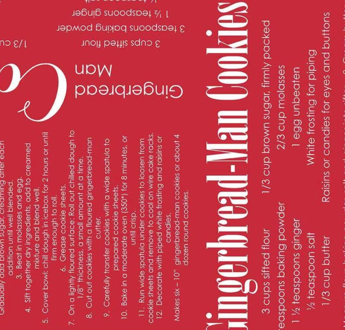 Riley Blake - Cozy Christmas Recipe Red