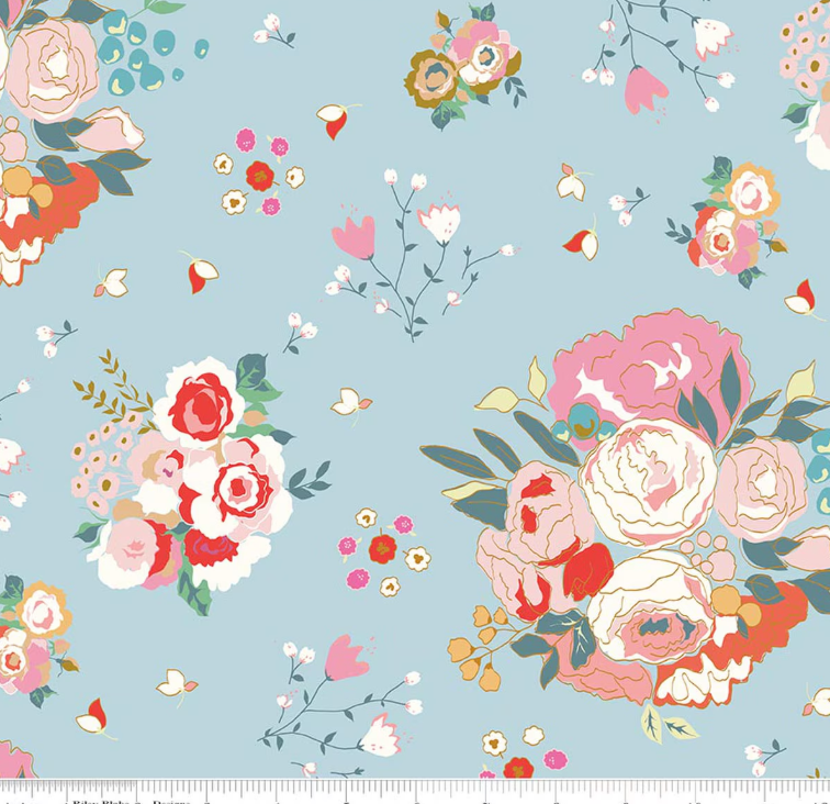 Riley Blake - Minki Kim - Cotton Nook - Main Sky - C17970-SKY