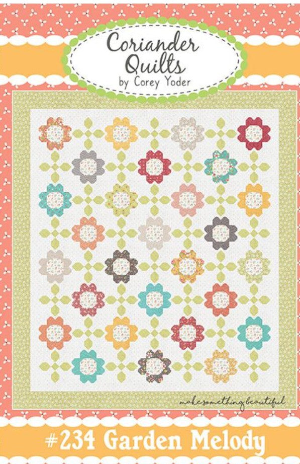 Coriander Quilts Garden Melody floral quilting cotton Moda