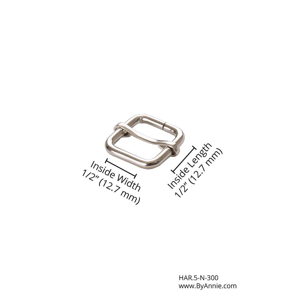 1/2 inch Slider Nickel bag hardware notion
