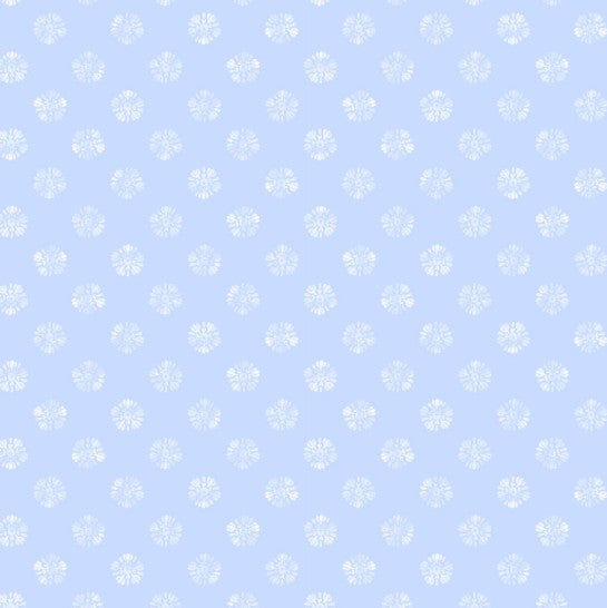 Lumin Amalfi Coast Susan Winget Lt Blue White Floral Dots fabric