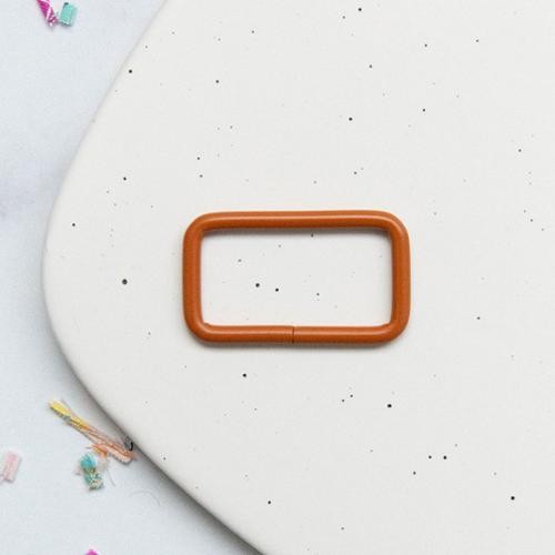 1.5 inch Rectangle Ring 12ct Caramel bag making hardware
