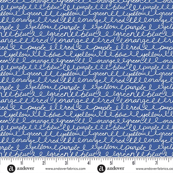 Andover - Back to School - Cursive Colors Royal - A-10246-B