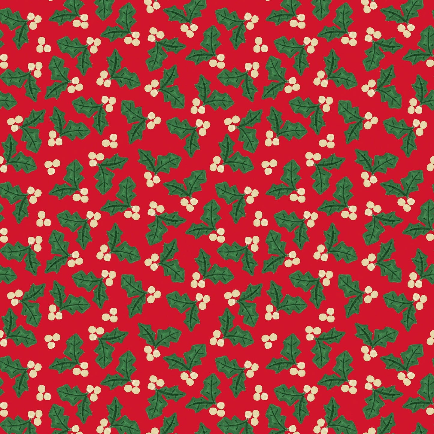 Lewis and Irene - Merry Happy Christmas - Bluebellgray - Holly - Festive Red - BG095