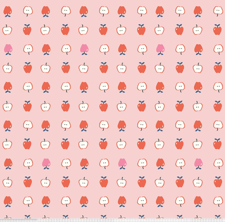 Riley Blake - Minki Kim - Cotton Nook - Apples Pink - C17972-PINK