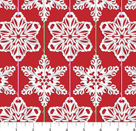 Anna Maria Textiles - Cozy Christmas - Anna Maria Parry - AMT162-2 5C RED HOT