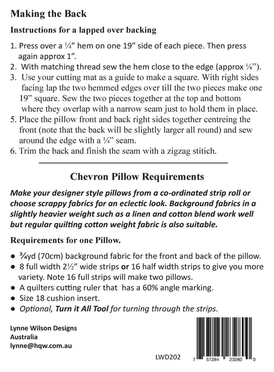 Chevron Pillows - LWD - Pattern