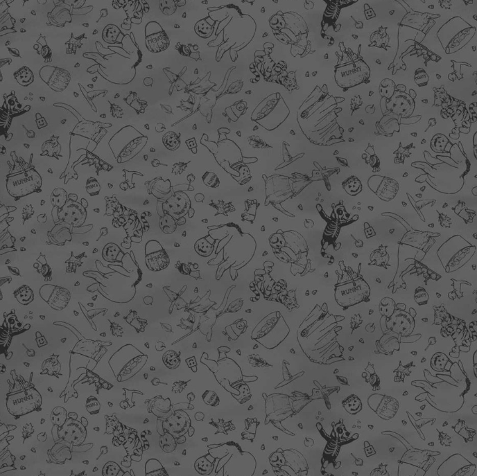 Studio E - Haunted Acre Wood - 9133-90 Charcoal