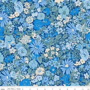 Liberty Malvern Field C Blue 107 inch wide backing fabric