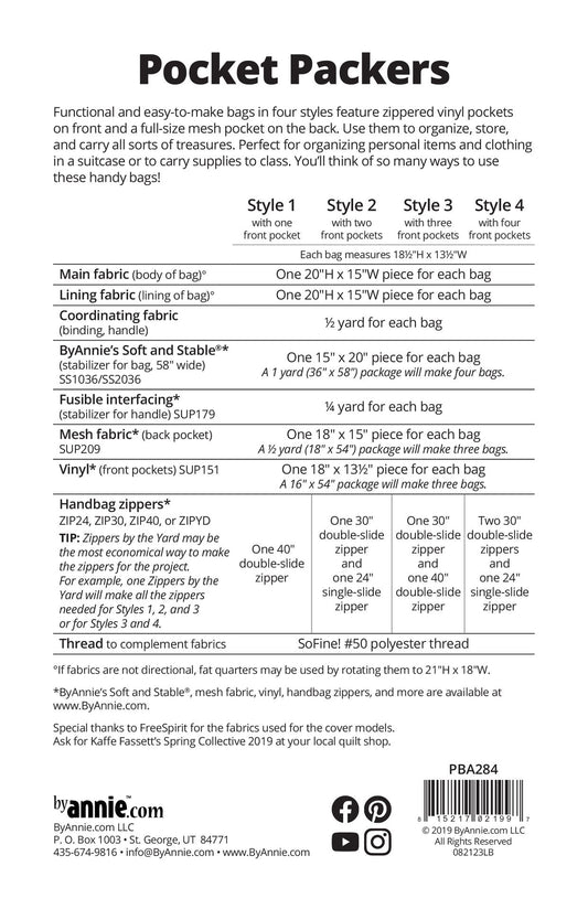 Pocket Packers - Pattern