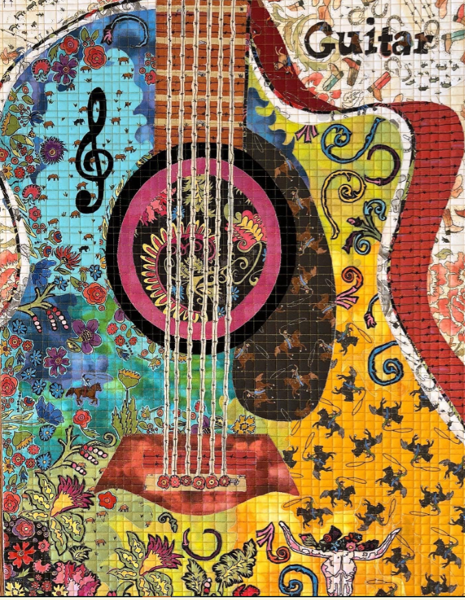 Laura Heine - Yippie Yi Yo Ki Yay Collection 2nd Edition Guitar Collage Kit