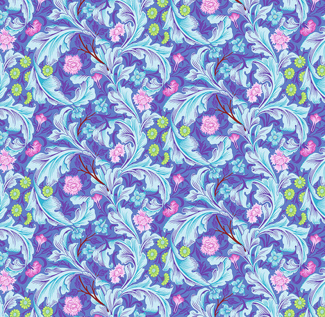 Kaffe Fassett Leicester Cobalt 108 inch wide quilt backing fabric