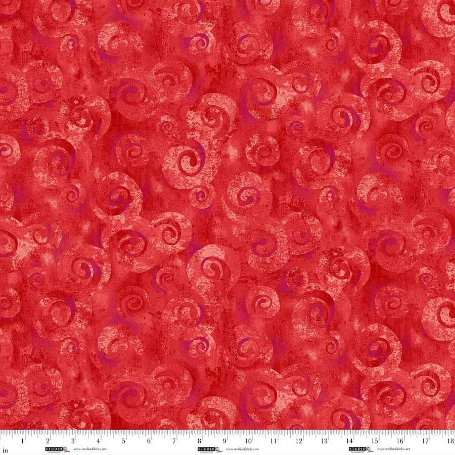 Studio E Spiral Storm 118 inch wide backing Valentine pink 8780-84