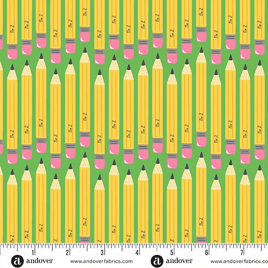 Andover - Back to School - No 2 Pencil Kelly - A-10241-G