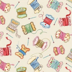 Michael Miller - Floss Bobbing, Cream