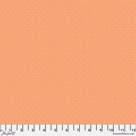 Free Spirit Fabrics True Colors by Tula Pink Tiny Dots Peachy