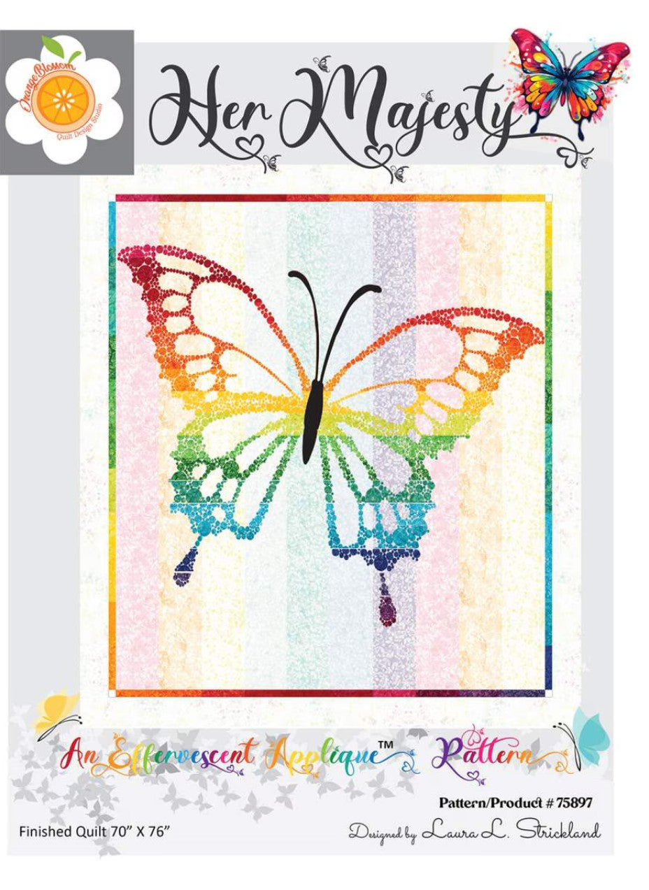Riley Blake Her Majesty by Laura Strickland orange quilting fabric
