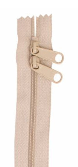 ByAnnie handbag zipper 30 inch double slide natural cream