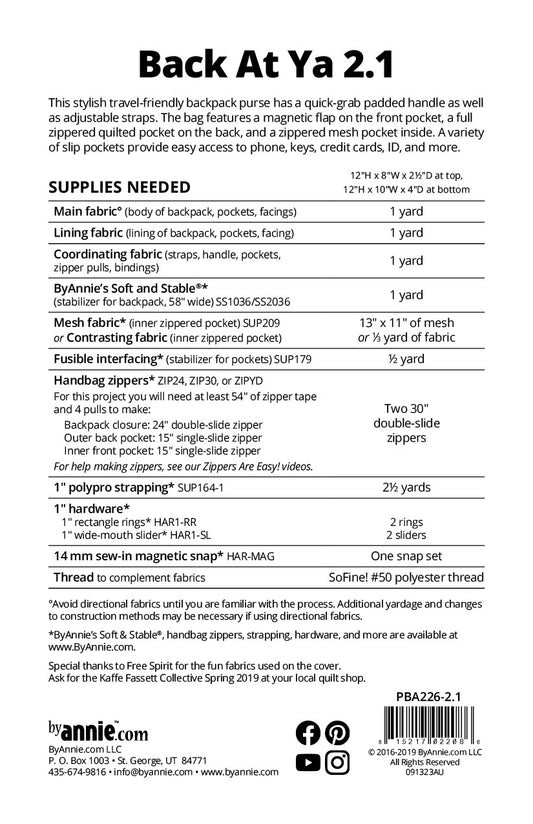 Back At Ya 2.1 - Pattern