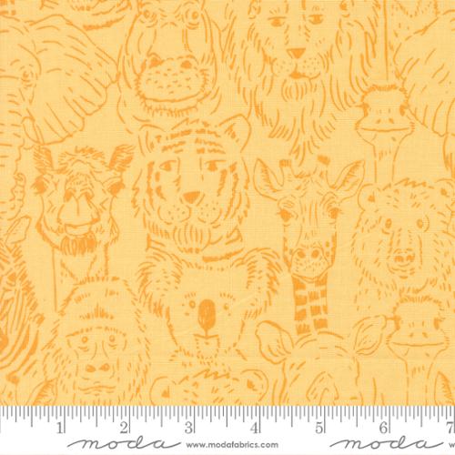 Moda Animal Park Fun Banana 20962 19 multicolor zoo quilting cotton