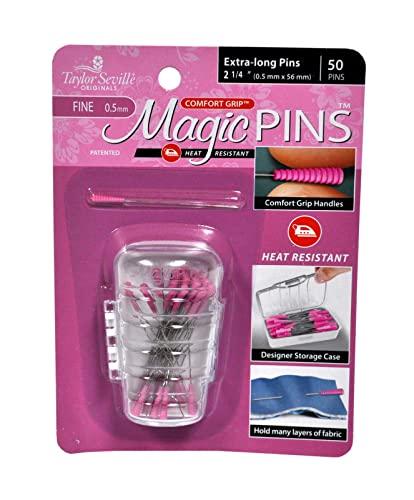 Magic Pins Extra Long Fine-Pink 50 count