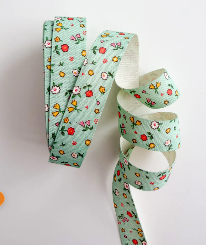 Minki Kim - 5yd Sweet Mint Cotton Ribbon