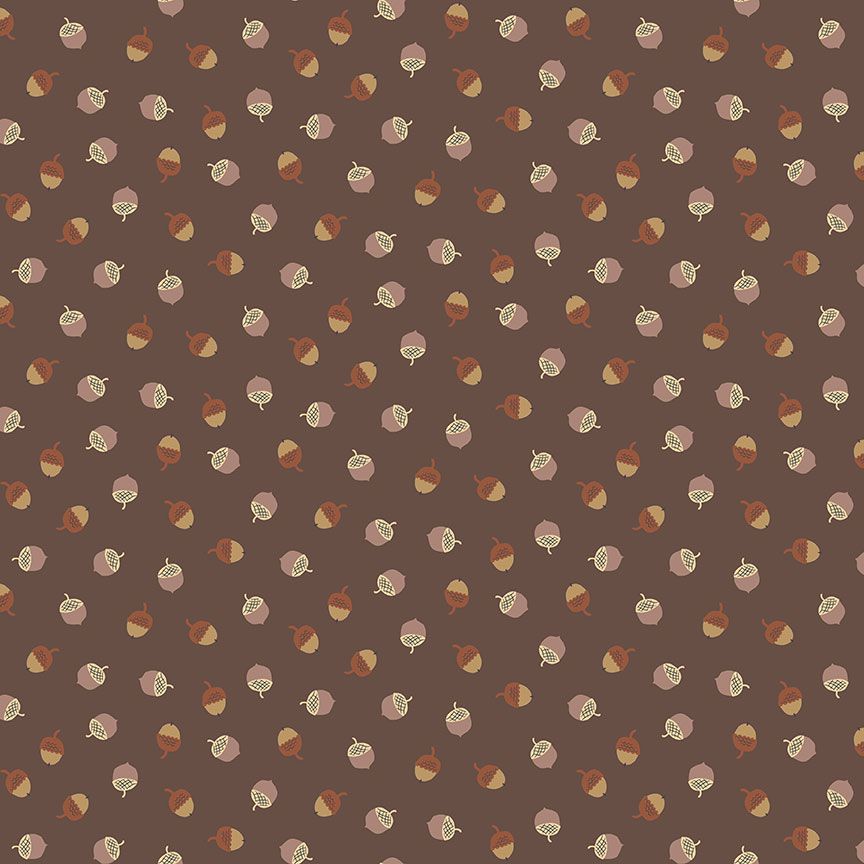 Dear Stella Acorns Nutmeg STELLA-D3218 quilting fabric