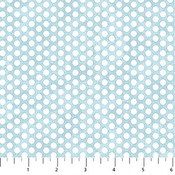 Northcott - Peas in a Pod Flannel - Dots Blue F29039-41