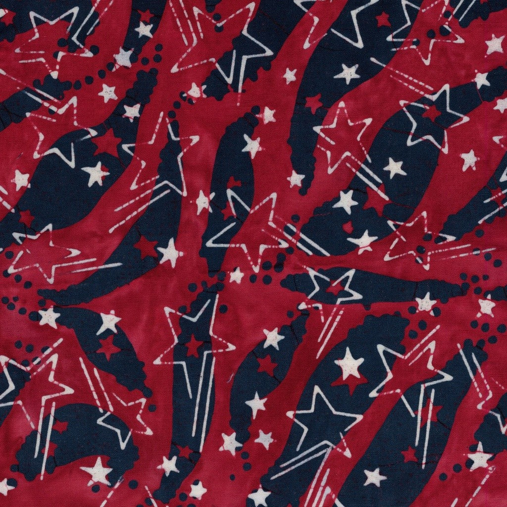 Island Batiks -Freedom Rings - Radiance Red Cranberry