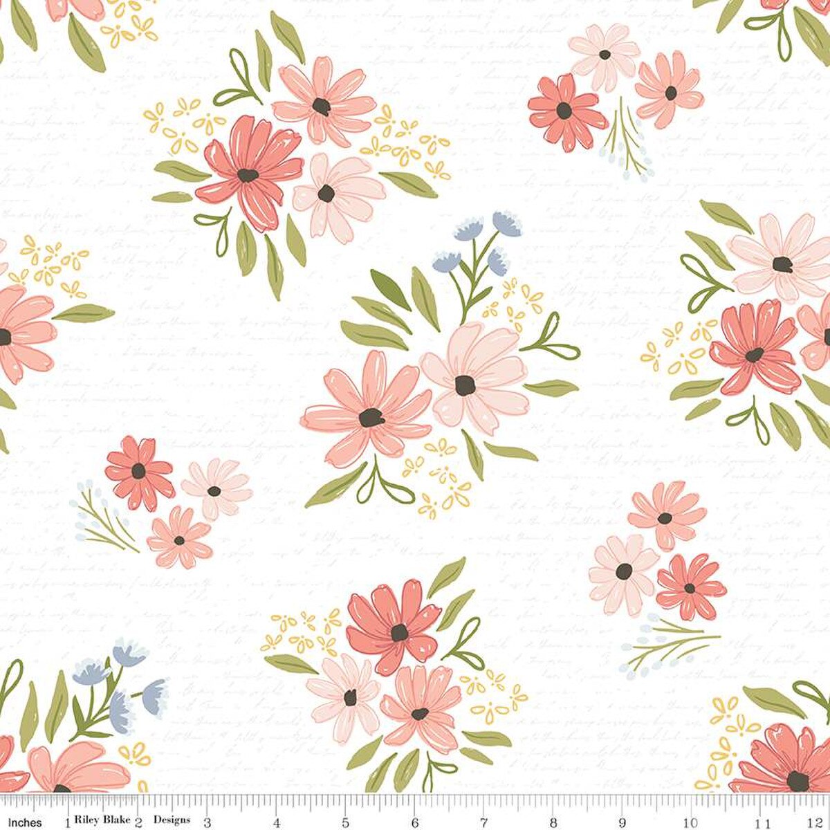 Riley Blake Between the Pages White quilting fabric