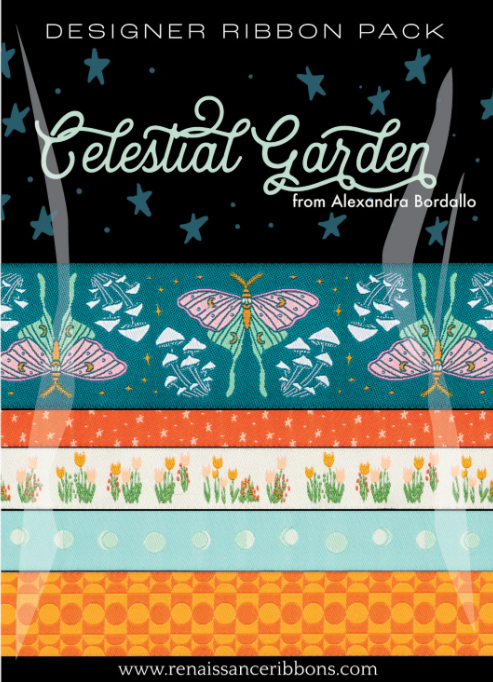 Renaissance Ribbons Celestial Garden Designer Ribbon Pack