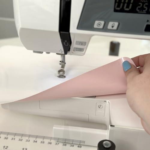 Supreme Slider 8 x 11-3/4 free motion quilting slider with pink back