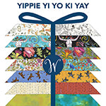 Colorful gift box with 'Yippie Yi Yo Ki Yay' text on a white background