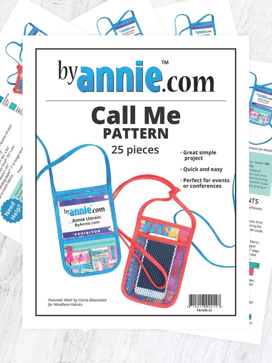 By Annie pattern book cover with phone case design on a white background