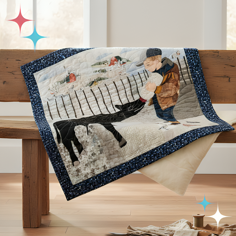 Laura Heine Feeding Time Fabric Collage Class