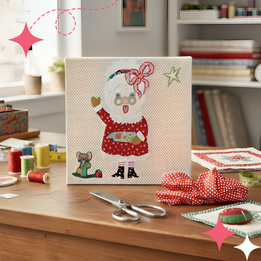 Laura Heine Whatevers! #42 – Mrs. Claus Collage Class