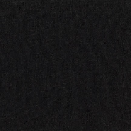 Robert Kaufman Brussels Washer Black B031-1019 linen blend fabric