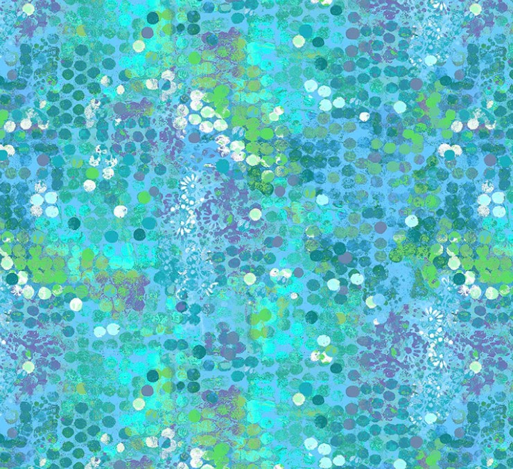 Windham Shine On 54844D-3 Turquoise quilting fabric