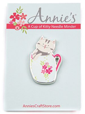 A Cup of Kitty Magnetic Needle Minder