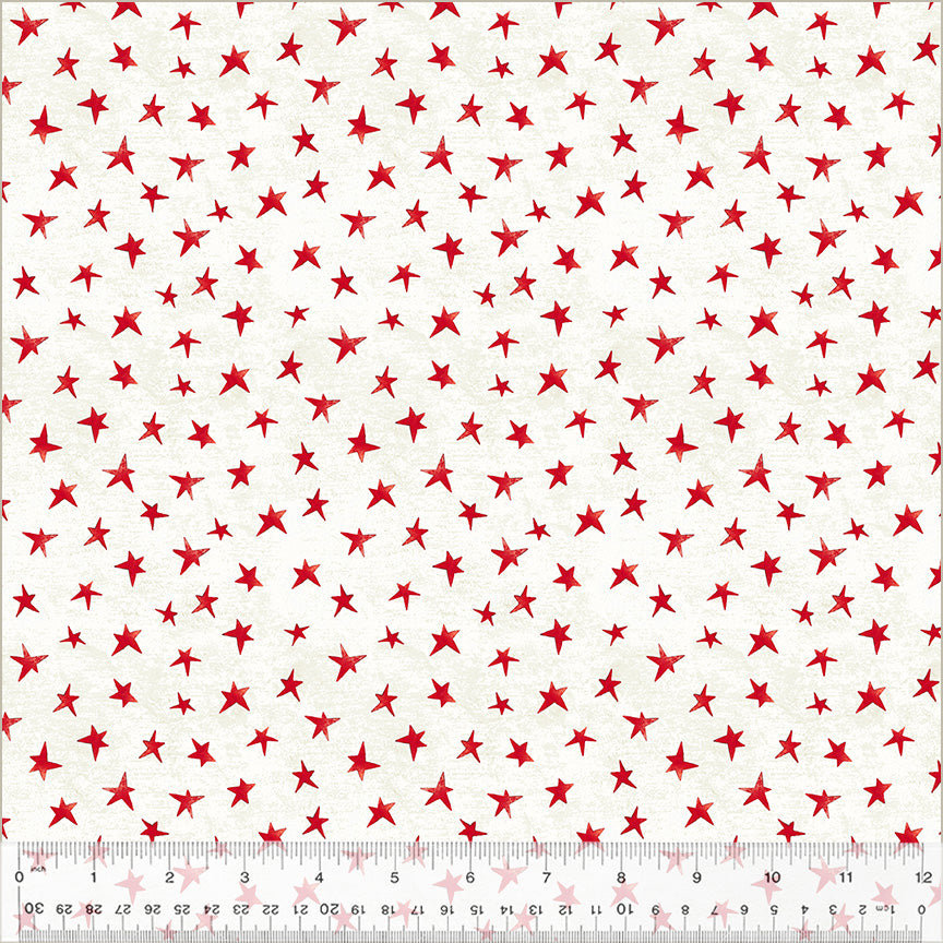 A Very Terri Christmas Christmas Star cotton fabric with cheerful Christmas star motifs for quilting, stockings, pillows, table runners, and holiday décor projects