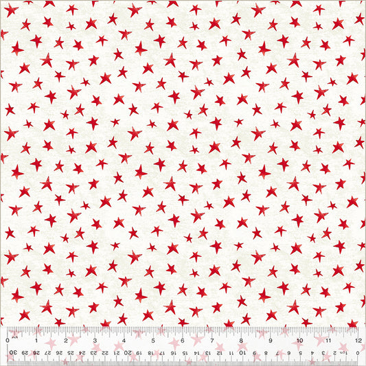 A Very Terri Christmas Christmas Star cotton fabric with cheerful Christmas star motifs for quilting, stockings, pillows, table runners, and holiday décor projects