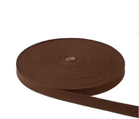 Brown Webbing 1in x 50 yd for sewing, DIY, and craft projects
