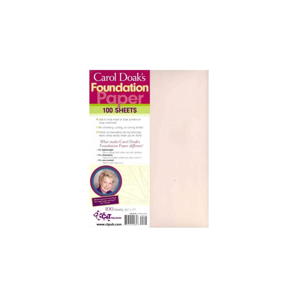 Pack of Carol Doak's Foundation Paper with pink paper sheets on a white background