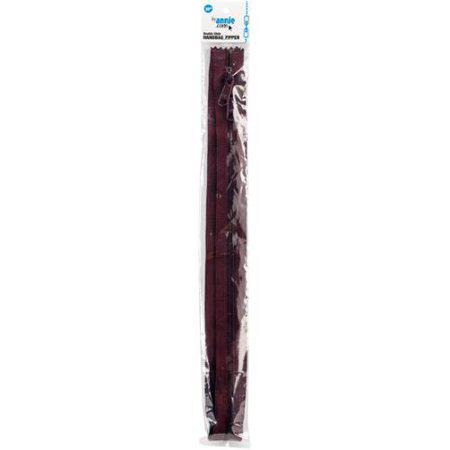 Double-Slide Zipper 30" – Cranberry for sewing, jackets, cushions, and craft projects