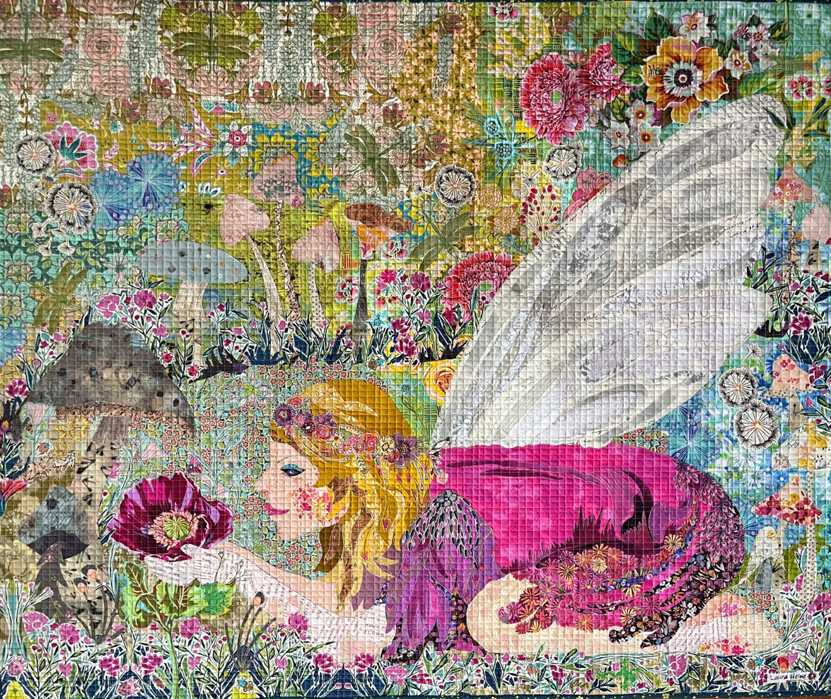 Fairy Ring Collage Quilt Pattern by Laura Heine, includes full-color step-by-step instructions
